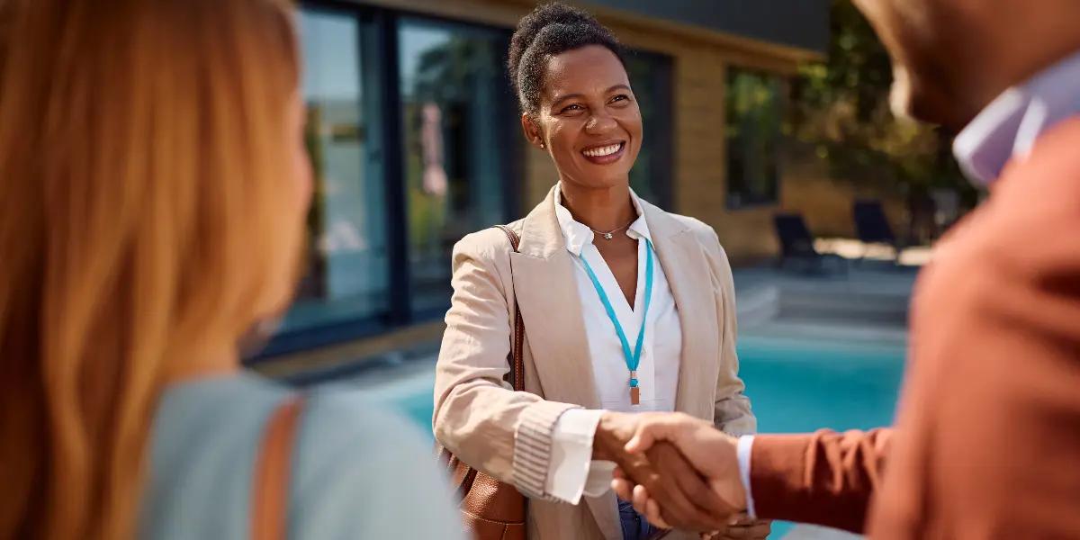 Imagem de uma corretora de imóveis.