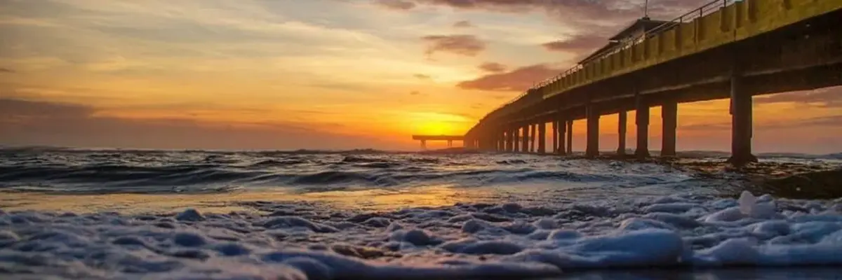 Imagem da praia de Xangri-lá, no litoral gaúcho.